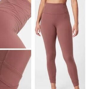 Athleta Elation Pirouette 7/8 Tights Size 1X in Hearth Rose
